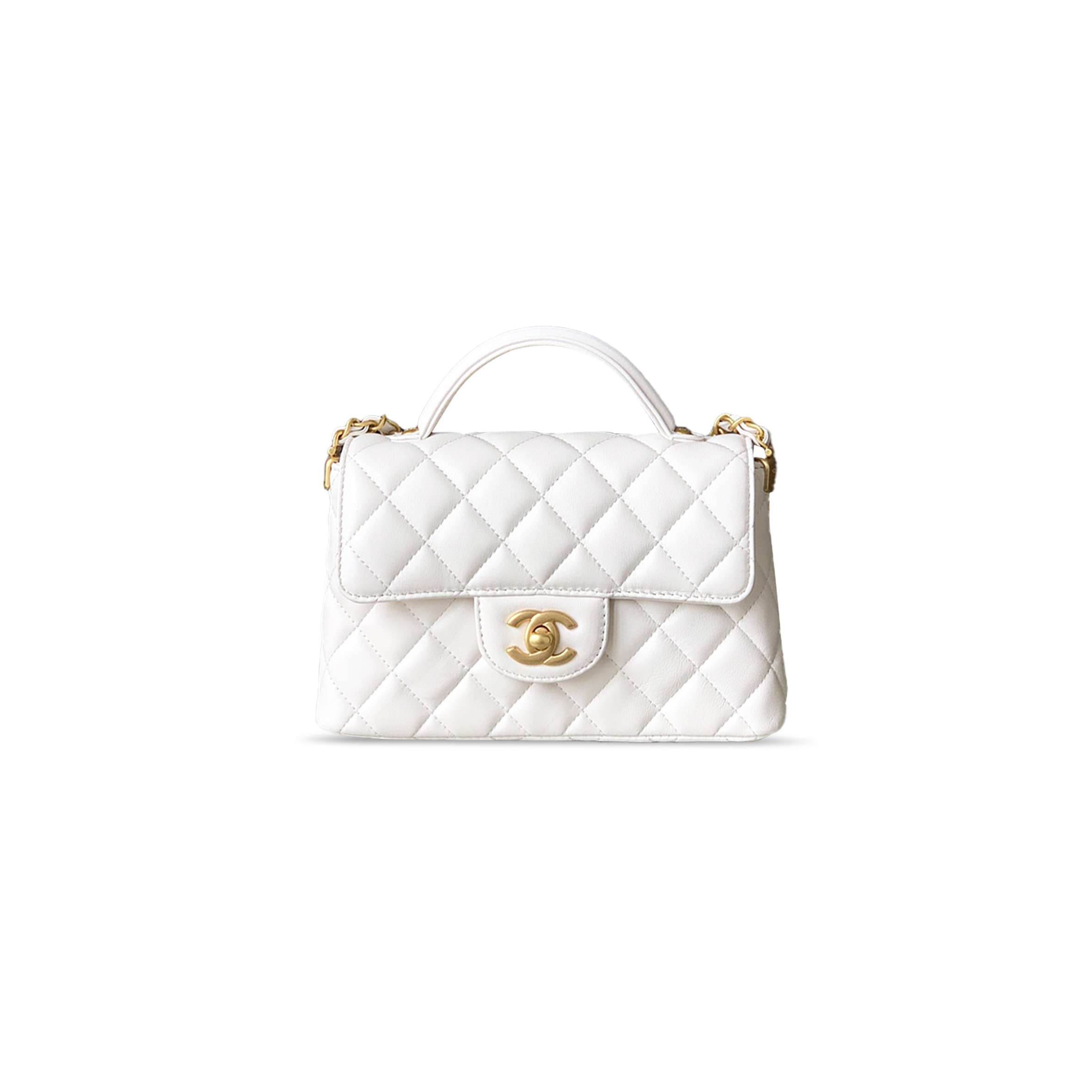 CHANEL TOP HANDLE FLAP BAG AS3467 (20*14*6cm)